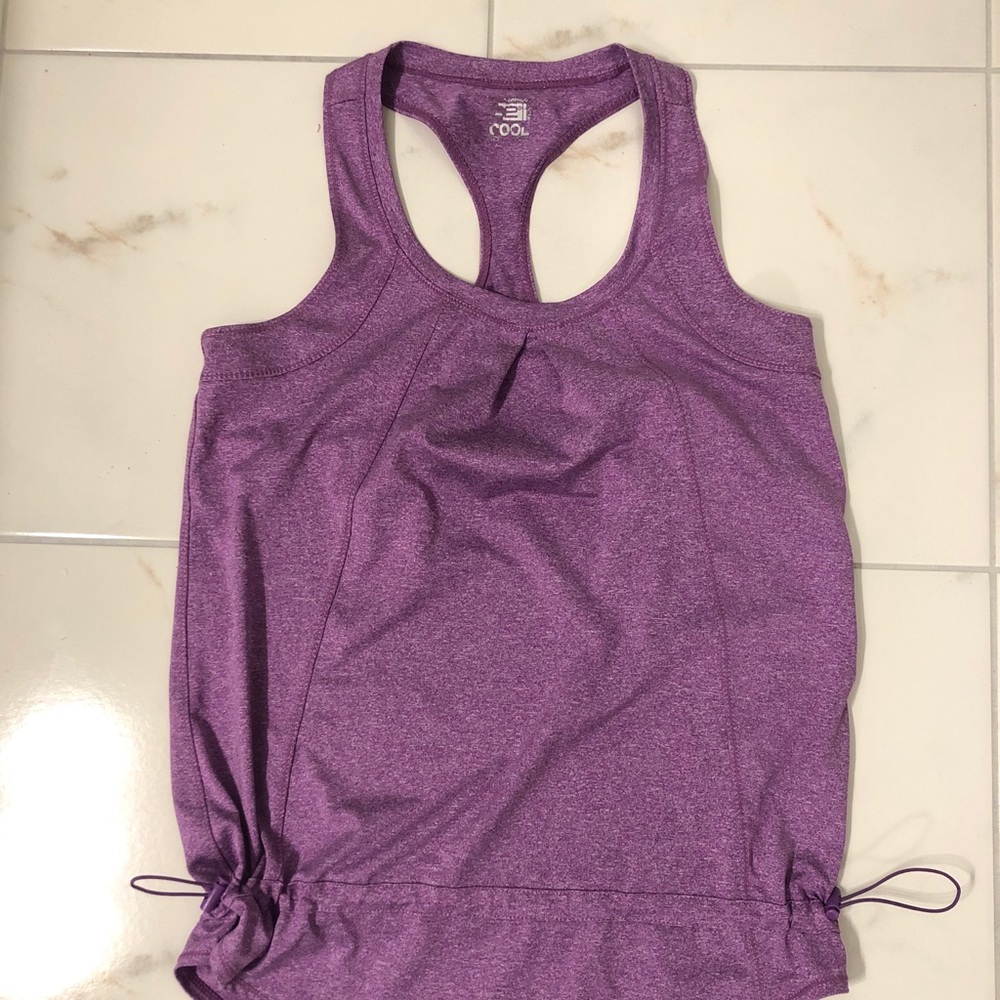 David Peyser purple sportswear tank top EUC med